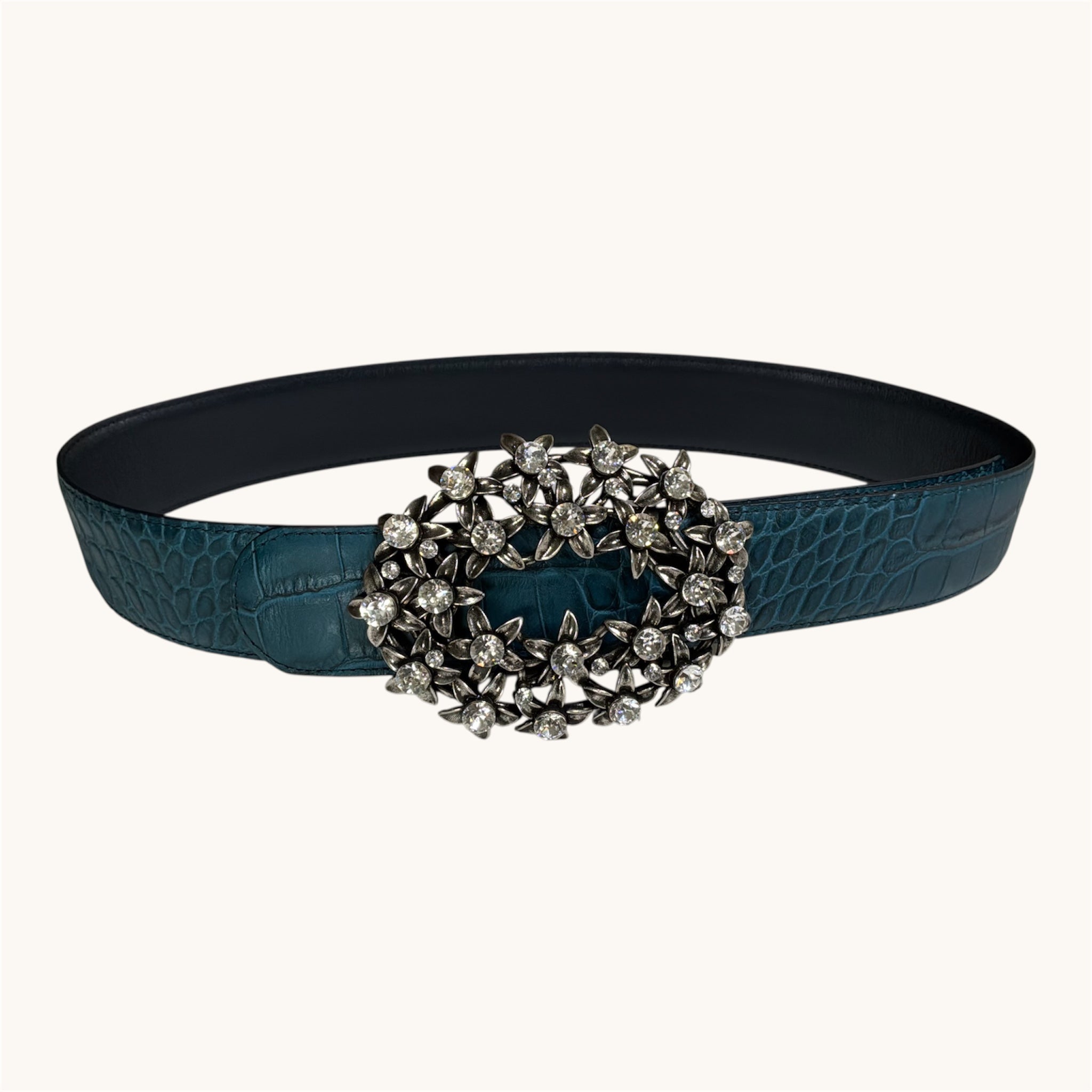 Luce di Plumeria — Reversible Italian Leather Strap