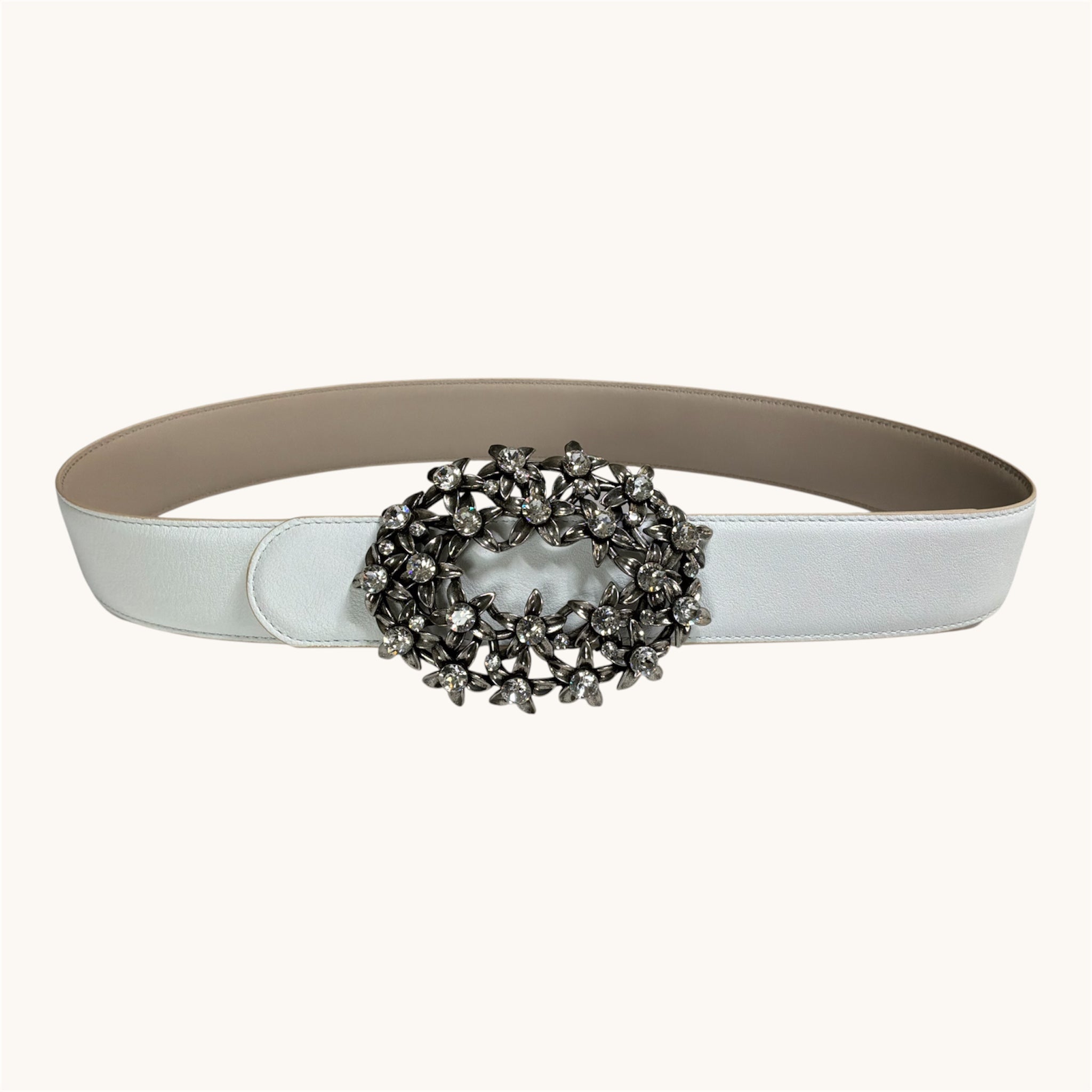 Luce di Plumeria — Reversible Italian Leather Strap