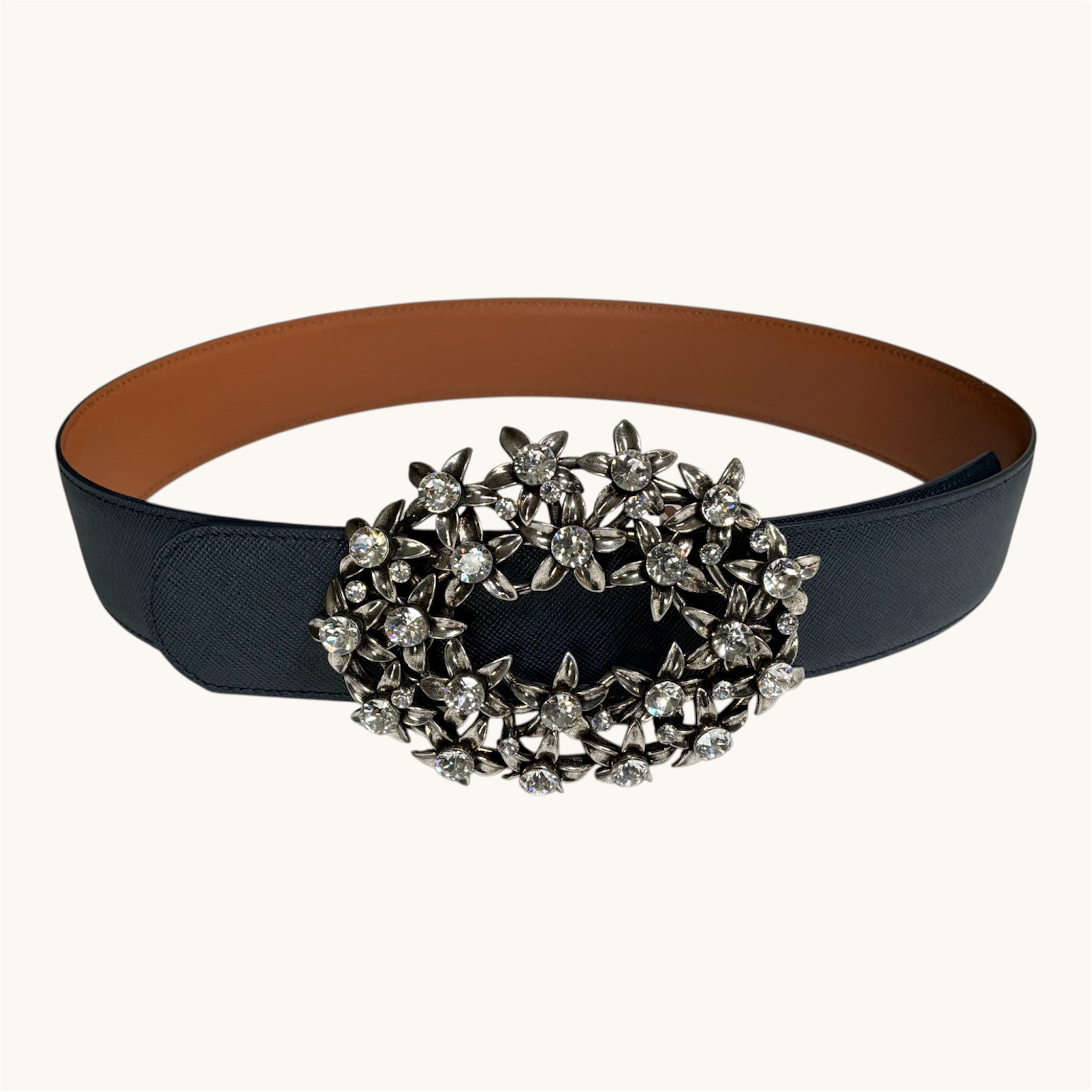 Luce di Plumeria — Reversible Italian Leather Strap
