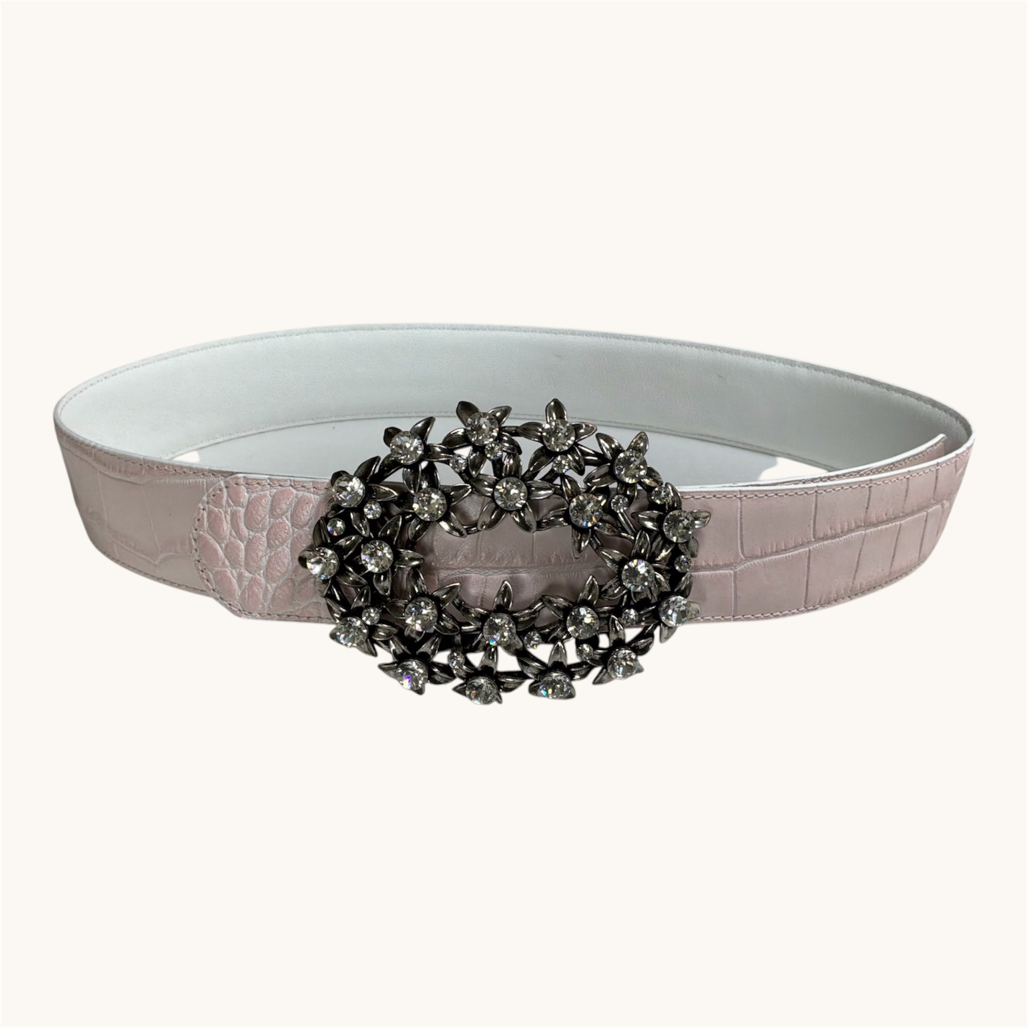 Luce di Plumeria — Reversible Italian Leather Strap